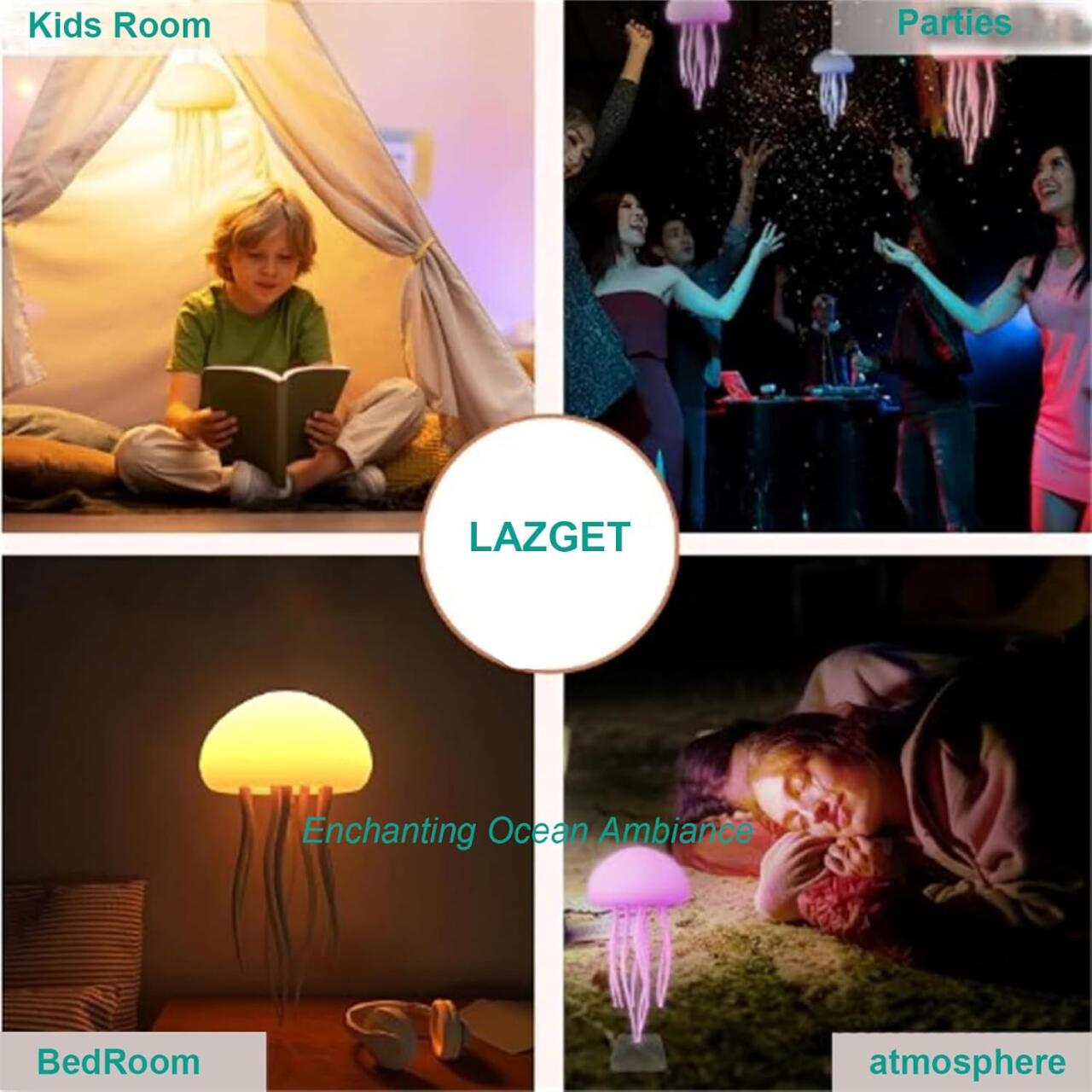 PACks MEDUSA - Lámpara Flotante con iluminación LED RGB en colores