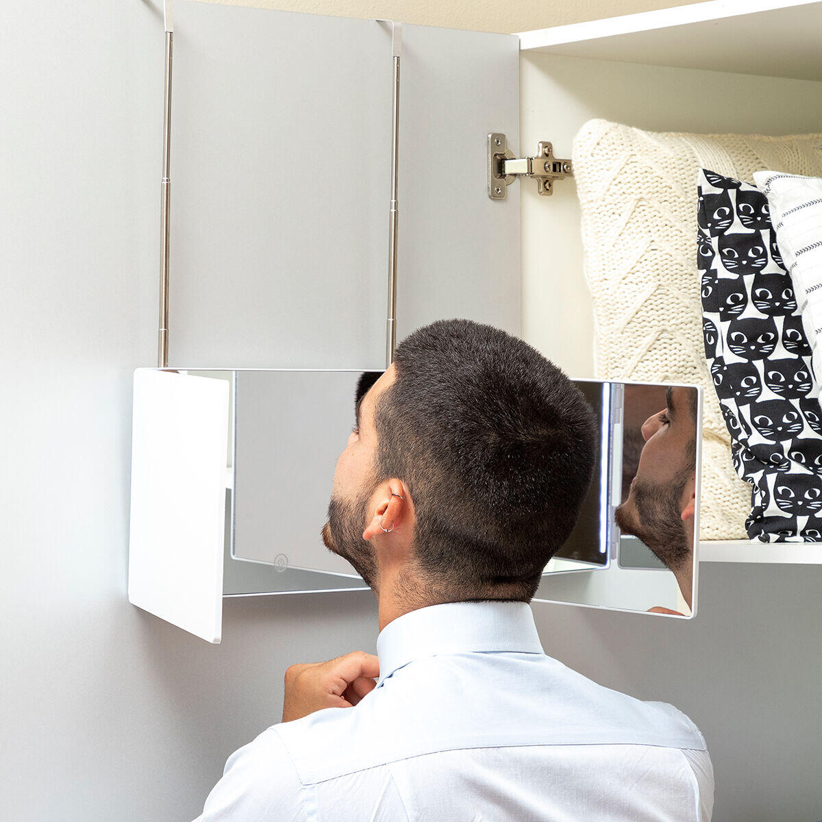 MAGIC MIRROR - Espejo para baño con luz LED y visión 360º