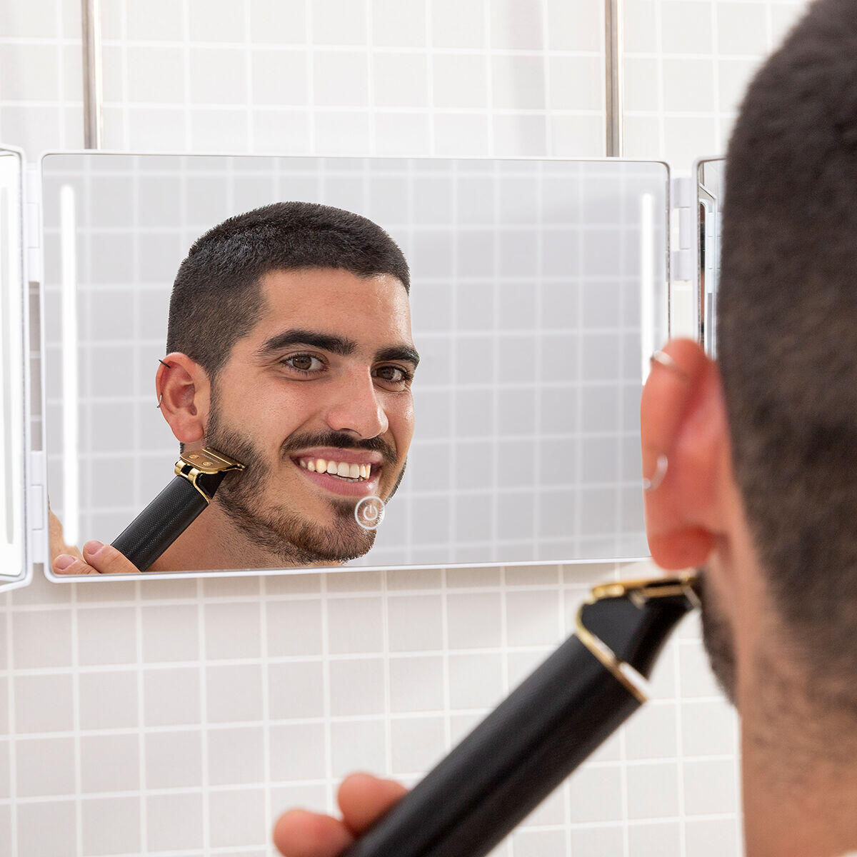 MAGIC MIRROR - Espejo para baño con luz LED y visión 360º