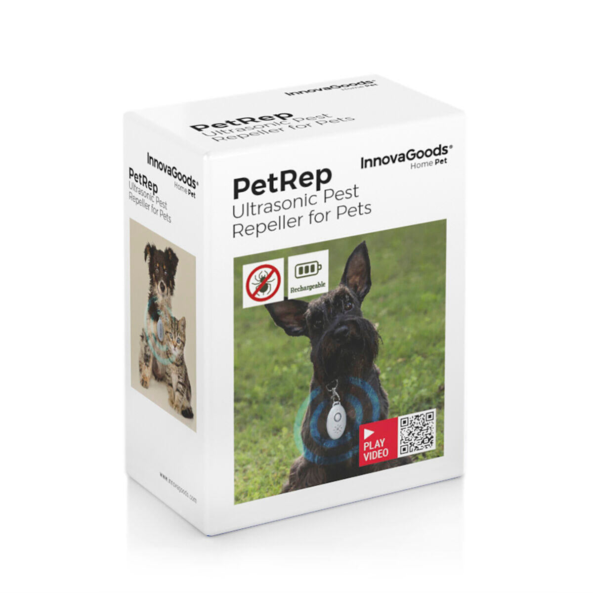 PETREP S-ULTRA - Antiparásitos por Ultrasonidos Recargable para Mascotas
