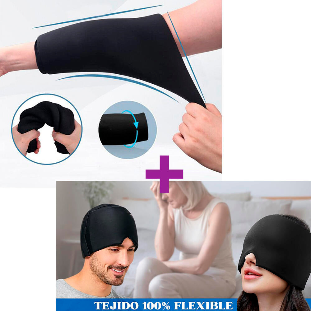 PACK RHEALTH DE 2 Almohadillas de frio y calor para rodillas y cuello