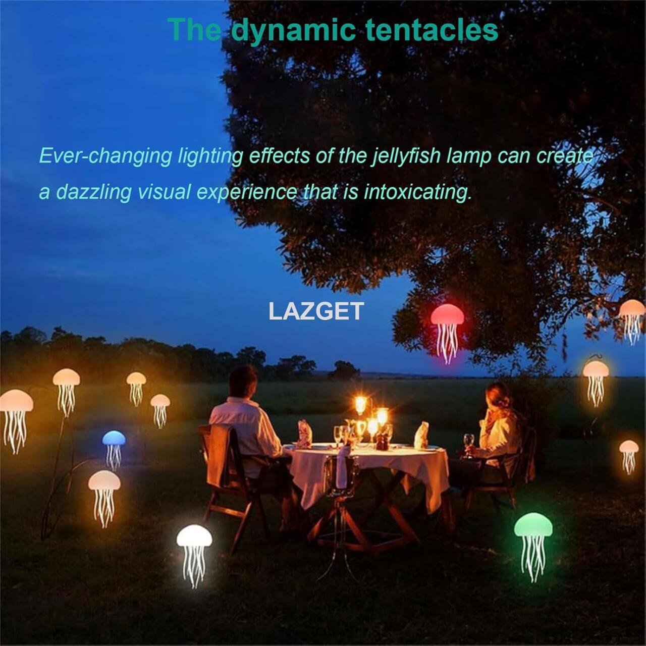 PACks MEDUSA - Lámpara Flotante con iluminación LED RGB en colores