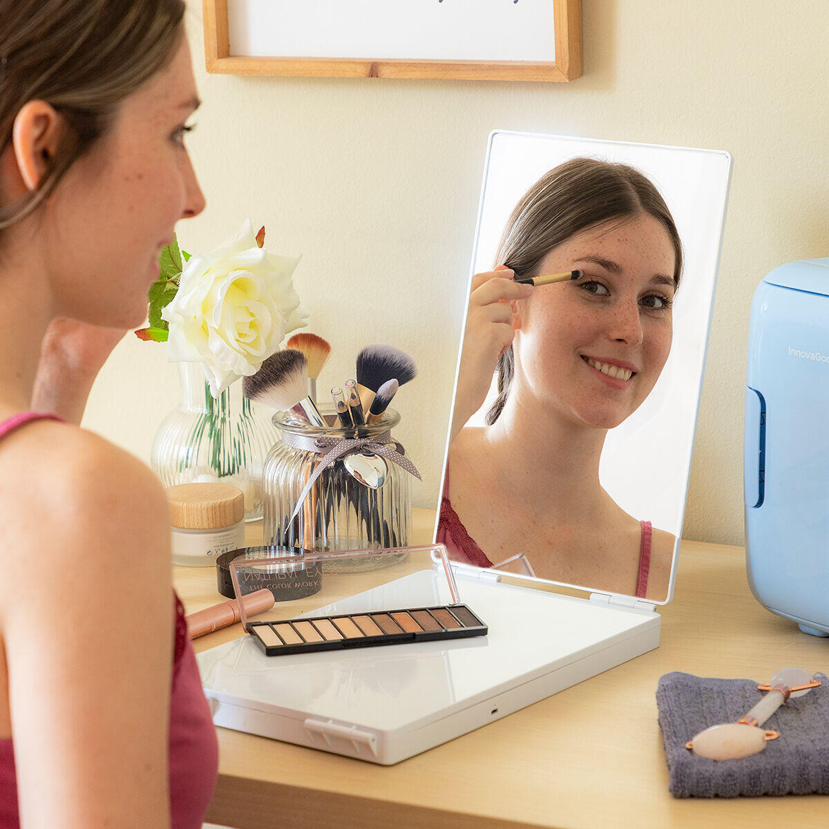 MAGIC MIRROR - Espejo para baño con luz LED y visión 360º