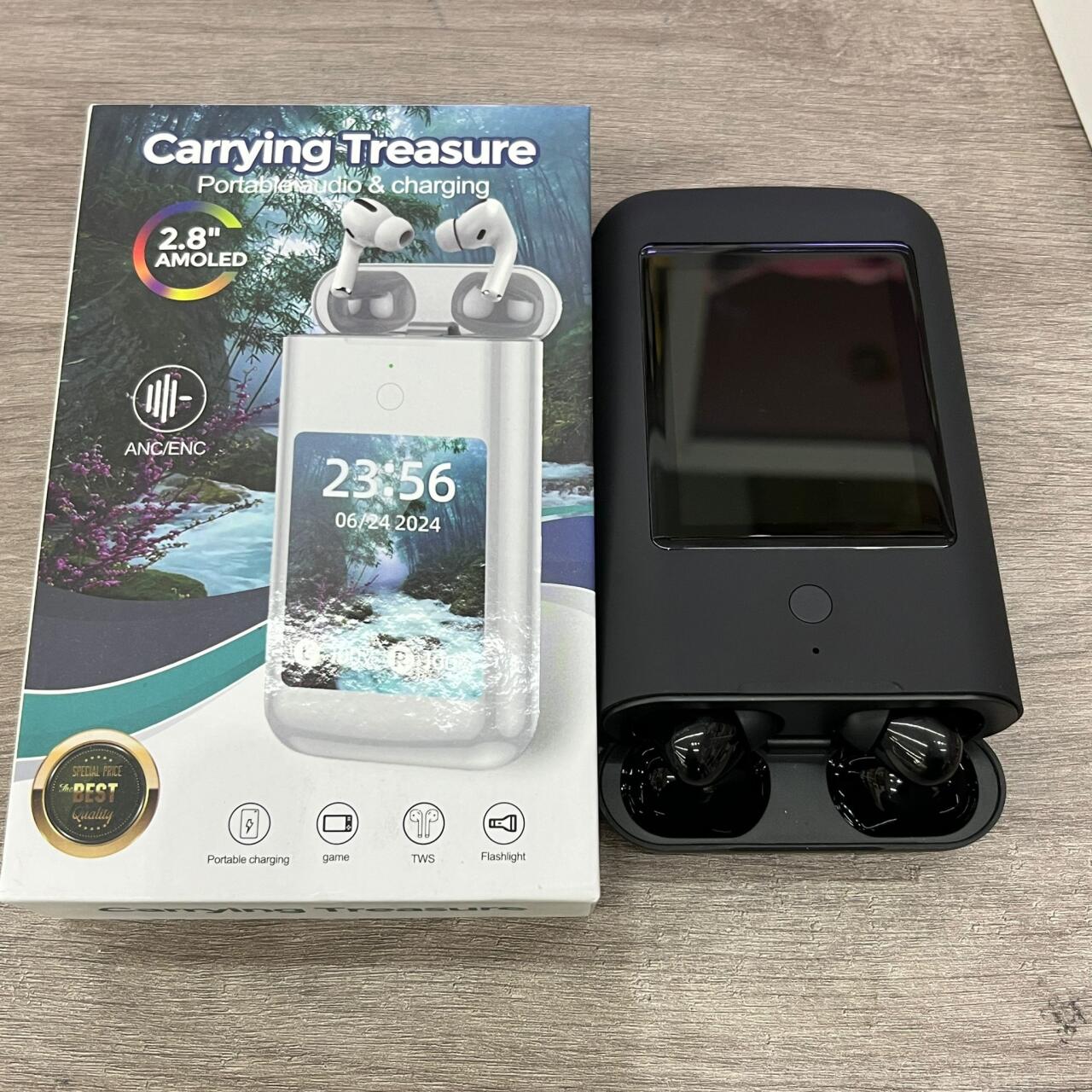3 en 1 -PACK BACKPOWER - Powerbank (8000 mAh) con Auriculares, pantalla y linterna.