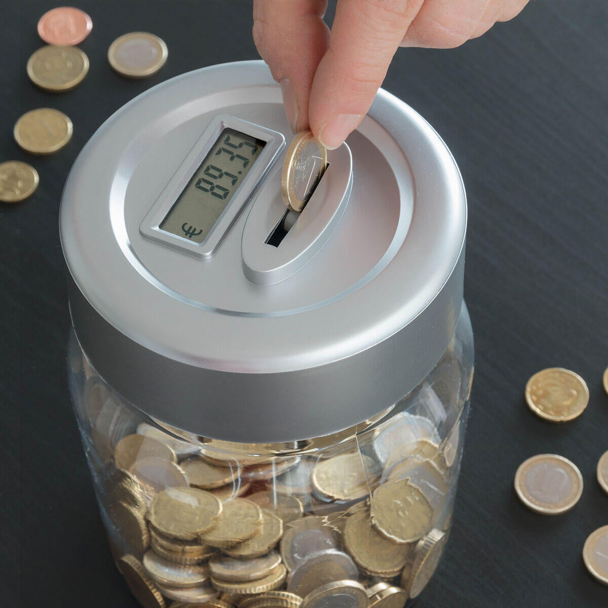SANVY SAVE POWER - Hucha Digital con contador de ahorros