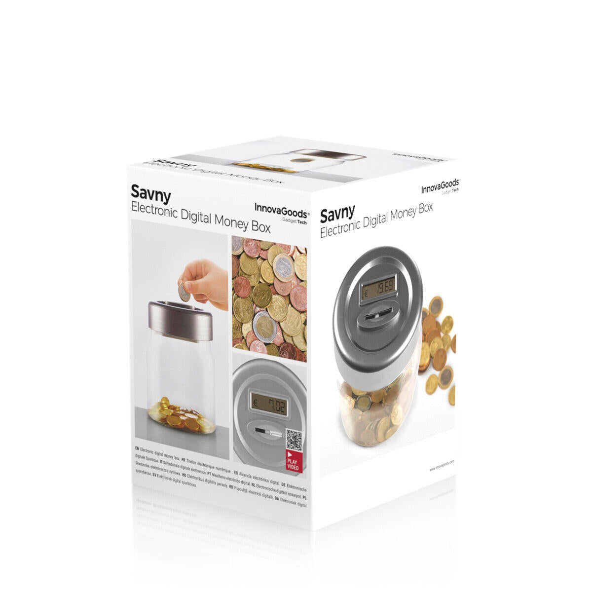 SANVY SAVE POWER - Hucha Digital con contador de ahorros