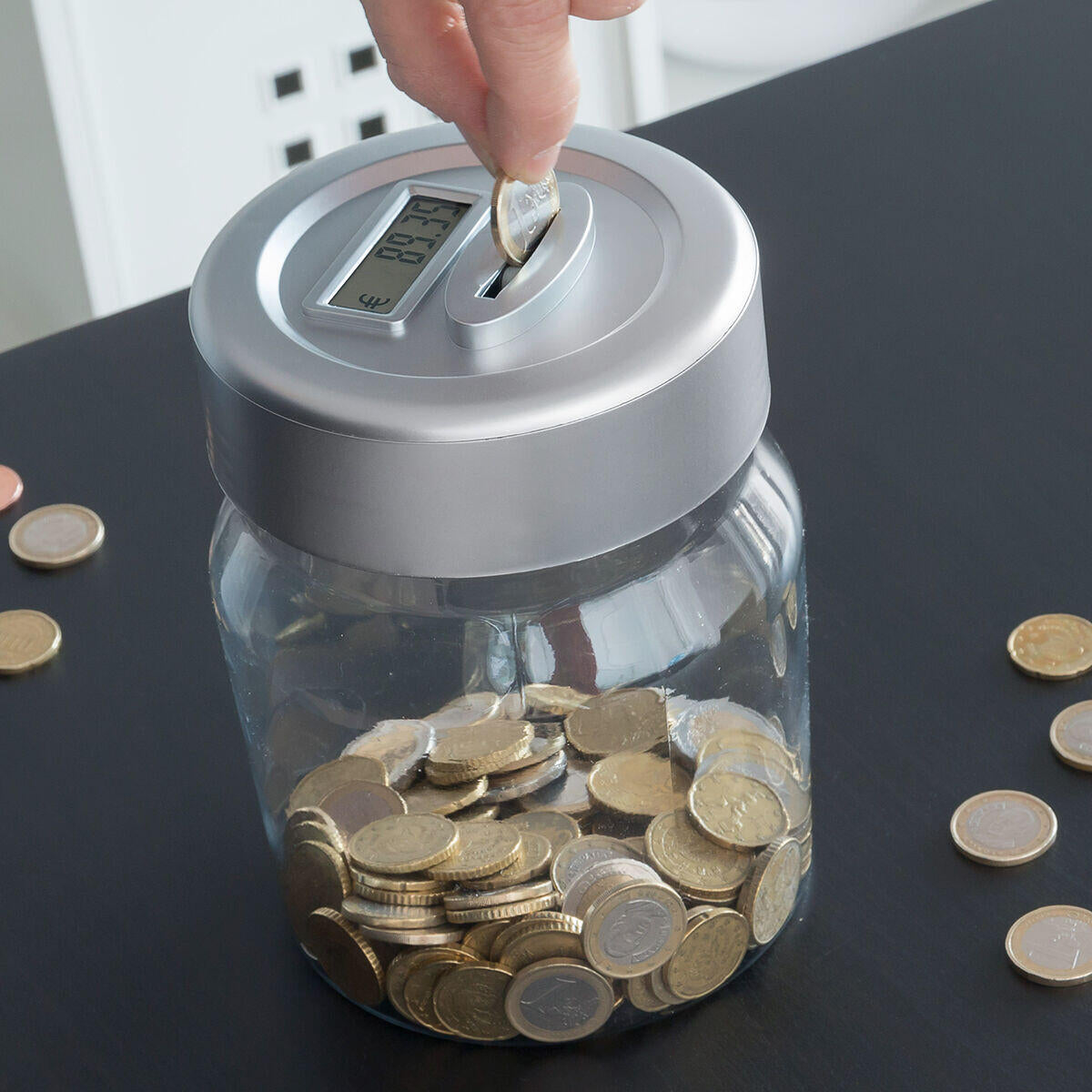 SANVY SAVE POWER - Hucha Digital con contador de ahorros