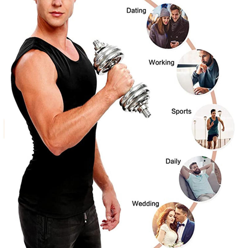 T-FIT MEN  Camiseta/Chaleco Sauna Hombre quemagrasa y moldeadora