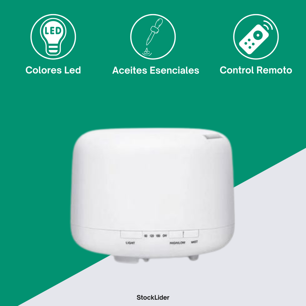 WET AIR - Humidificador con mando a distancia para el hogar