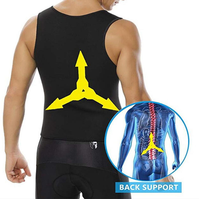 T-FIT MEN  Camiseta/Chaleco Sauna Hombre quemagrasa y moldeadora