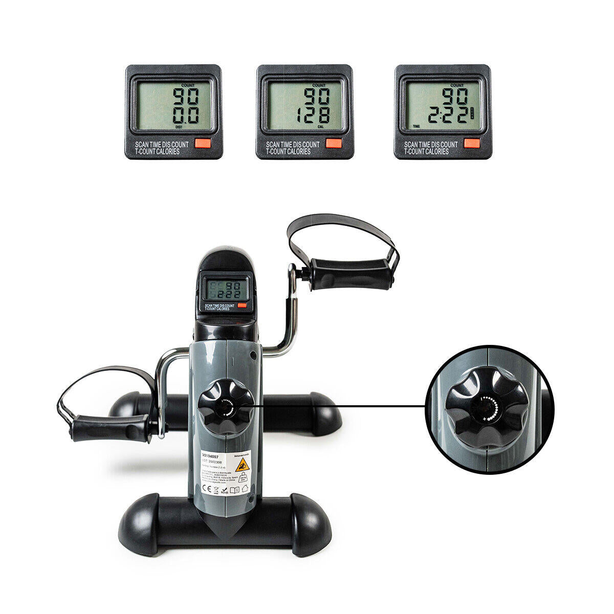 MOVELEGS - Pedaleador Estático para Piernas y Brazos con Esterilla Velora 2100
