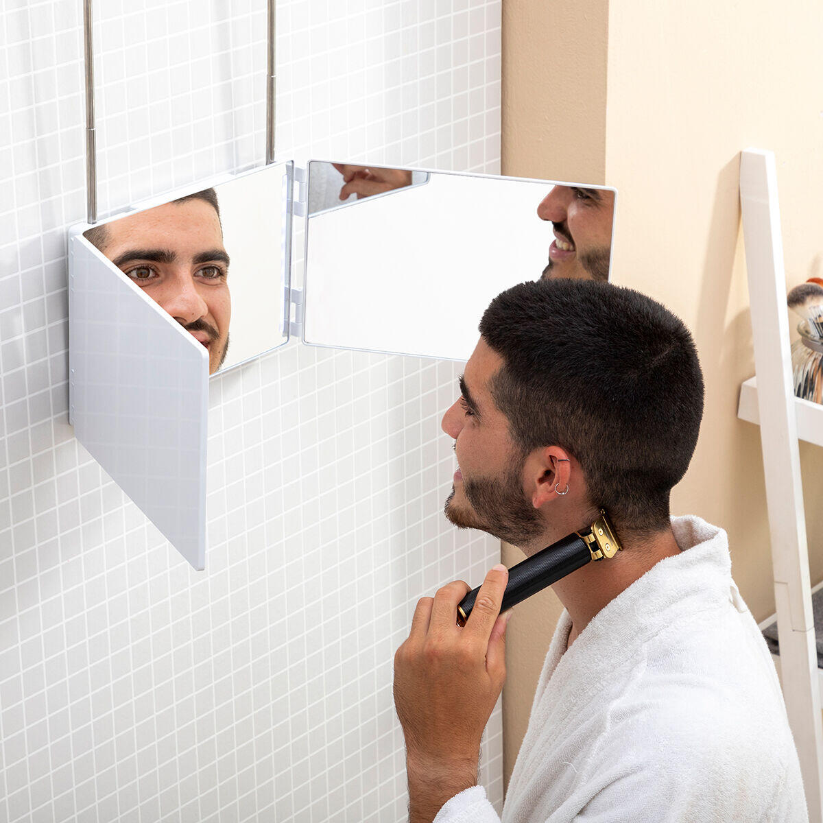 MAGIC MIRROR - Espejo para baño con luz LED y visión 360º